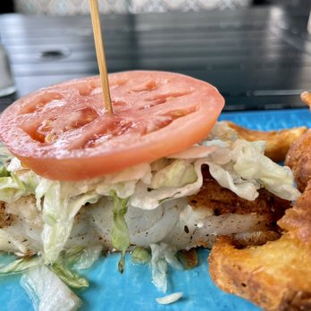 Tortuga's Kitchen & Bar - Grilled Grouper sans bun - Bars Near Me - Flagler Beach, Florida Tortuga's Kitchen & Bar - Grilled Grouper sans bun - Bars Near Me - Flagler Beach, Florida