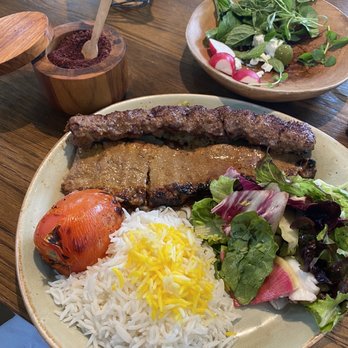 Rumi's Kitchen - Soltani with half salad half rice - Persian/Iranian Near Me - Atlanta, Georgia Rumi's Kitchen - Soltani with half salad half rice - Persian/Iranian Near Me - Atlanta, Georgia