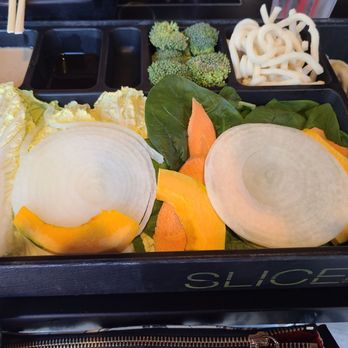 Slice Shabu - Vegetable platter - Japanese Near Me - Fullerton, California Slice Shabu - Vegetable platter - Japanese Near Me - Fullerton, California