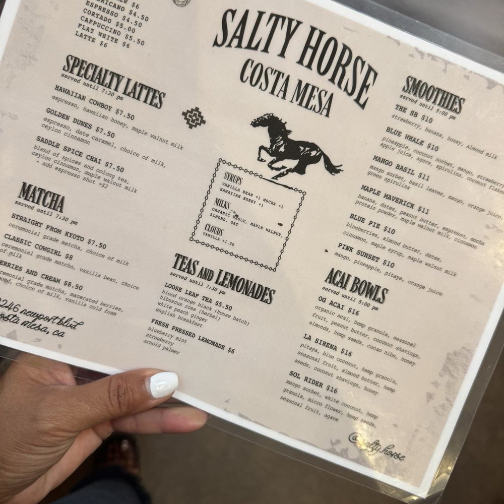 Salty Horse - Cafes Near Me - Costa Mesa, California Salty Horse - Cafes Near Me - Costa Mesa, California