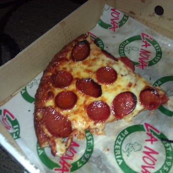 La Nova Pizzeria - Pepperoni Pizza with the parmesan crust - Pizza Near Me - Buffalo, New York