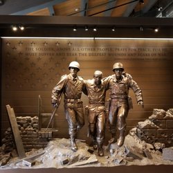 National Purple Heart Hall Of Honor - Bronze statue symbolizing the Purple Heart Medal.