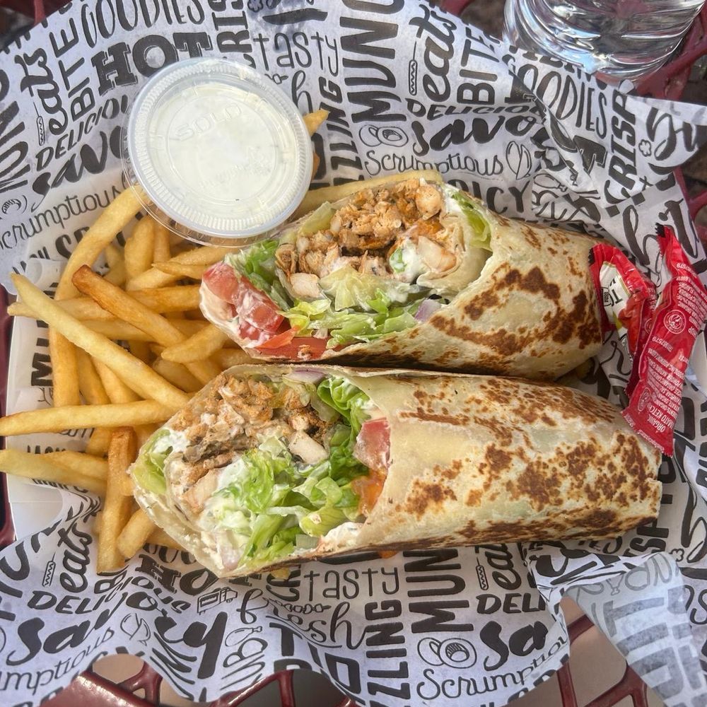 Wrap It Up - Chicken shawarma with fries - Food Trucks Near Me - Moab, Utah Wrap It Up - Chicken shawarma with fries - Food Trucks Near Me - Moab, Utah