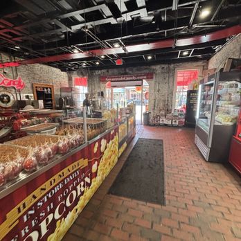 Savannah’s Candy Kitchen - River Street - So much to see. I also got a cherry limeade slushie because it was so warm out that day. - Candy Stores Near Me - Savannah, Georgia