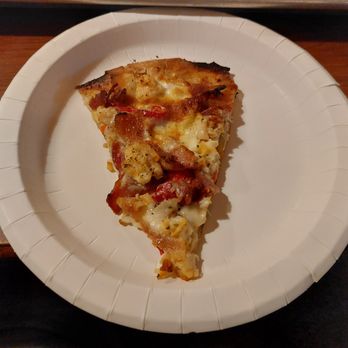 Modern Apizza - Small Slice of Clams Casino Pizza - Pizza Near Me - New Haven, Connecticut