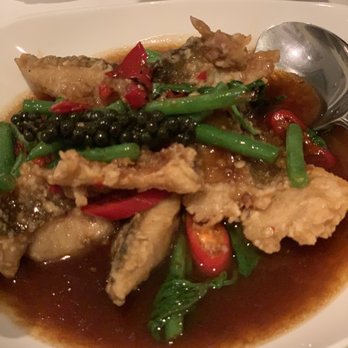 Sri Suwoon - Sea bass with basil spice - Thai Near Me - London, XGL
