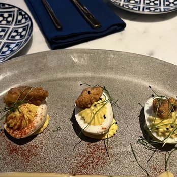 Avana - Catfish deviled eggs - American Near Me - Philadelphia, Pennsylvania Avana - Catfish deviled eggs - American Near Me - Philadelphia, Pennsylvania