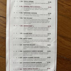 St James Chinese Kitchen - Menu, may 2024