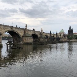 Archibald At The Charles Bridge - View of Charles Bridge from behind hotel