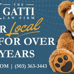 The Gatti Law Firm - The Gatti Law Firm's familiar Billboard with the Gatti bear.
