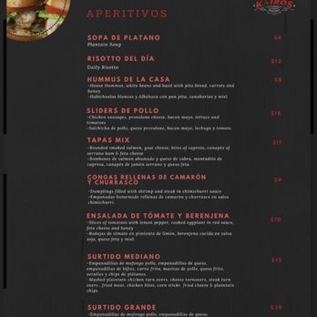 Kairos Gastrobar - Menu - Tapas Bars Near Me - Isabela, Puerto Rico