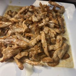 Chicken with cheese sauce
