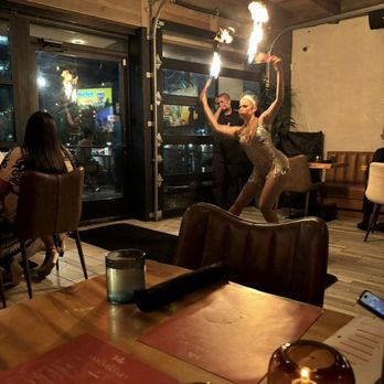 Tulum Kitchen & Bar - Fire dancer - Seafood Near Me - Atlanta, Georgia