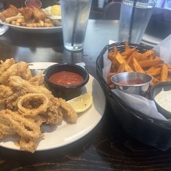 Crogan's Montclair - Fried Calamari and Sweet Potato Fries - American Near Me - Oakland, California Crogan's Montclair - Fried Calamari and Sweet Potato Fries - American Near Me - Oakland, California