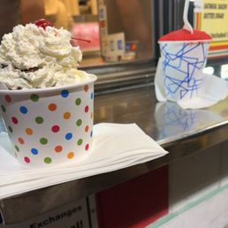 Sundae and cherry water ice cream Sundae and cherry water ice cream