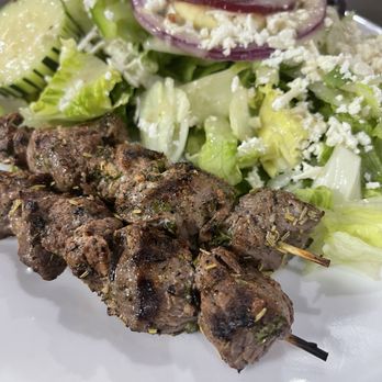 Little Greek Fresh Grill - 2 LAMB SKEWERS (SOULVAKI) - Greek Near Me - Plano, Texas Little Greek Fresh Grill - 2 LAMB SKEWERS (SOULVAKI) - Greek Near Me - Plano, Texas