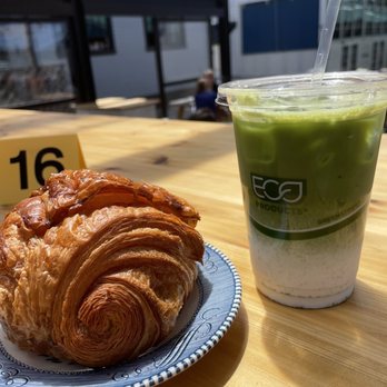 Saint Bread - chocolate croissant and matcha latte - Bakeries Near Me - Seattle, Washington Saint Bread - chocolate croissant and matcha latte - Bakeries Near Me - Seattle, Washington