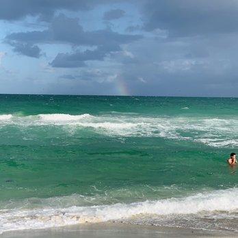 Miami Beach - Rainbow over the ocean - Beaches Near Me - Miami Beach, Florida