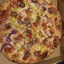 Large pizza NY pizza (up to 9 toppings)