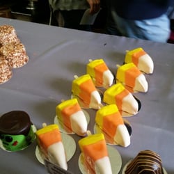 Reggie Lewis Center - Candy corn cheesecake? Great time to be vegetarian