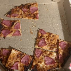 A dry pizza overcooked. Forced to buy a medium because they don't have small and thin crust. What a joke.