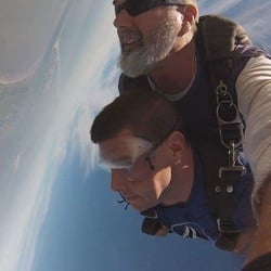 Blue Skies Skydiving Center - Just free falling from 12,500 feet in the air. No big deal. Lol. Just the greatest feeling in the world!
