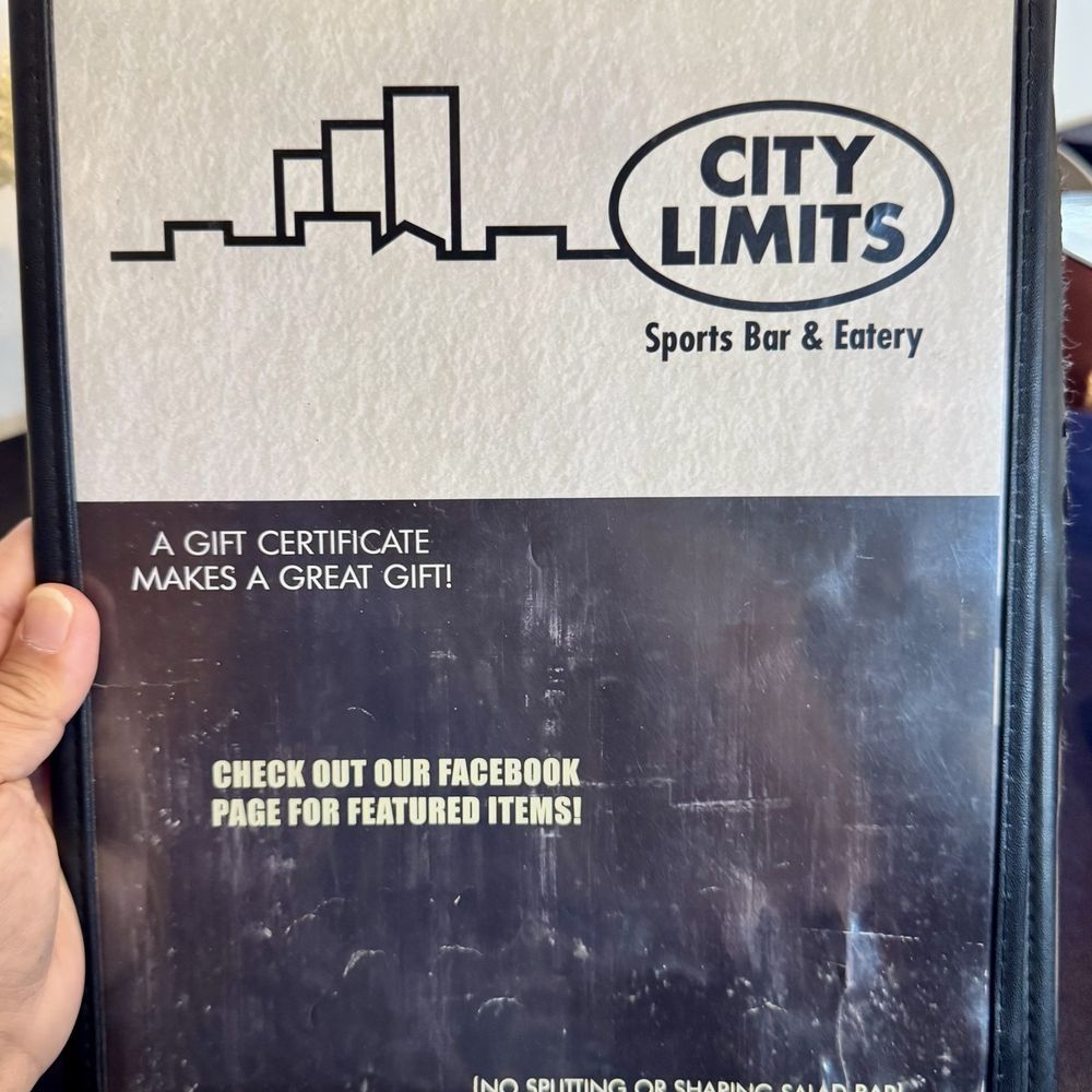 City Limits Bar and Grill - 07.06.25 menu cover - New American Near Me - St. Ansgar, Iowa City Limits Bar and Grill - 07.06.25 menu cover - New American Near Me - St. Ansgar, Iowa