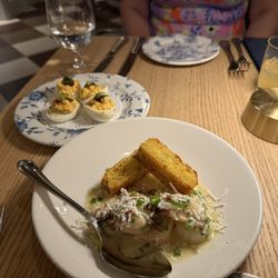 Felicia Suzanne's Restaurant - Tosso shrimp and chow chow devil eggs