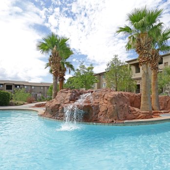 The Falls At Mesa Point - It's nice to listen to the waterfall while you relax in the pool - Apartments Near Me - Saint George, Utah The Falls At Mesa Point - It's nice to listen to the waterfall while you relax in the pool - Apartments Near Me - Saint George, Utah