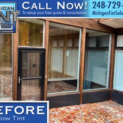 Michigan Tint Solutions - PROJECT: Client wanted a window film installed to reduce the fading of their newly updated interior wood walls and preexisting flooring.