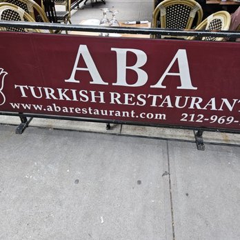 ABA Turkish Restaurant - The main sign as you approach - Turkish Near Me - New York, New York ABA Turkish Restaurant - The main sign as you approach - Turkish Near Me - New York, New York