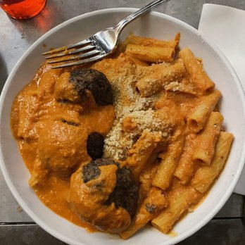 Pastabilities - Vegan Meatball (2) *Vegan* Vegan Pink Vodka Cream Sauce - Italian Near Me - Syracuse, New York Pastabilities - Vegan Meatball (2) *Vegan* Vegan Pink Vodka Cream Sauce - Italian Near Me - Syracuse, New York