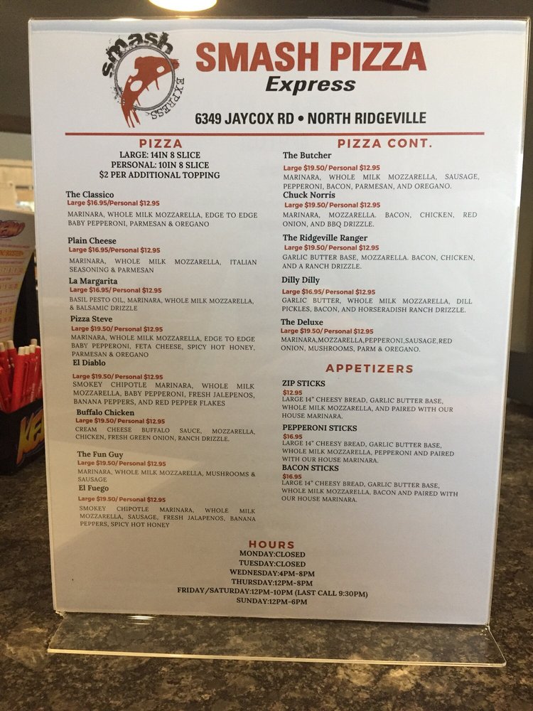 NORTH RIDGEVILLE ZIP THRU BEVERAGE Updated October 2024 6349 Jaycox