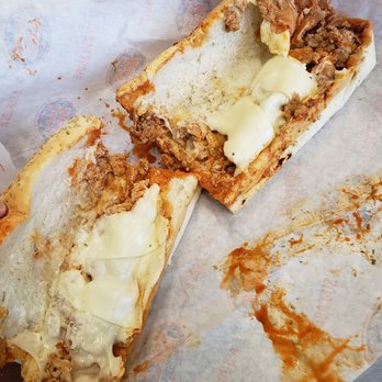 Jersey Mike's Subs - Gave me scraps of meat when I ordered a giant sized buffalo chicken cheesesteak. - Sandwiches Near Me - Farmingdale, New York Jersey Mike's Subs - Gave me scraps of meat when I ordered a giant sized buffalo chicken cheesesteak. - Sandwiches Near Me - Farmingdale, New York