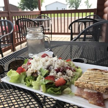The Chickadee Coffeehouse & Deli - The half strawberry feta chicken salad and half turkey bacon cranberry panini. - Cafes Near Me - Barnum, Minnesota The Chickadee Coffeehouse & Deli - The half strawberry feta chicken salad and half turkey bacon cranberry panini. - Cafes Near Me - Barnum, Minnesota