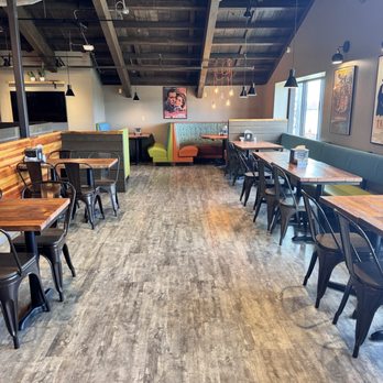 District Brewing - Upstairs seating area - Pizza Near Me - Mount Vernon, Washington District Brewing - Upstairs seating area - Pizza Near Me - Mount Vernon, Washington