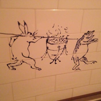 Ippuku - Can't take pictures at the table!!! So here's a picture of a painting from the bathroom - Bars Near Me - Berkeley, California Ippuku - Can't take pictures at the table!!! So here's a picture of a painting from the bathroom - Bars Near Me - Berkeley, California