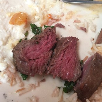 Open Sesame - Medium rare from my boyfriend's plate for comparison - Mediterranean Near Me - Long Beach, California