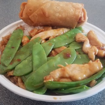 New China Restaurant - Chicken, pea pods, white and fried rice, egg roll. - Chinese Near Me - Enfield, Connecticut New China Restaurant - Chicken, pea pods, white and fried rice, egg roll. - Chinese Near Me - Enfield, Connecticut