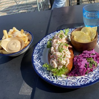 Allas - Seafood roll and Parmesan fries. - Coffee & Tea Near Me - Helsinki, 18