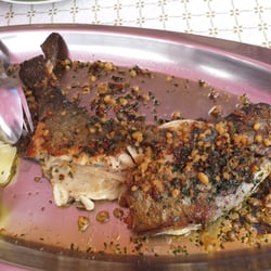 Gasthaus Gosausee Restaurant - Freshly caught and steamed trout with salted and boiled potatoes. (Remember to shoot before diving in to food.)
