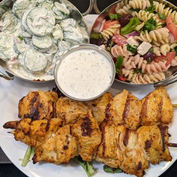 Local Foods Kitchen - chicken skewers and pasta salad - Breakfast & Brunch Near Me - Fort Worth, Texas Local Foods Kitchen - chicken skewers and pasta salad - Breakfast & Brunch Near Me - Fort Worth, Texas