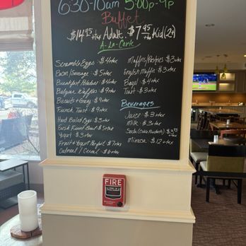 Hilton Garden Inn Flagstaff - Breakfast menu and pricing. A gold or diamond member will receive a $10 credit towards this - Hotels Near Me - Flagstaff, Arizona