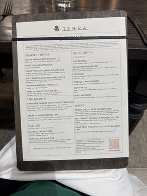 Menu photo 3 Terra Santa Barbara, CA