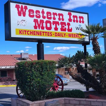 Western Inn - Western Inn Motel sign - Hotels Near Me - Boulder City, Nevada Western Inn - Western Inn Motel sign - Hotels Near Me - Boulder City, Nevada