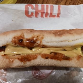 Wienerschnitzel - Chili dog with mustard - Hot Dogs Near Me - Montclair, California Wienerschnitzel - Chili dog with mustard - Hot Dogs Near Me - Montclair, California