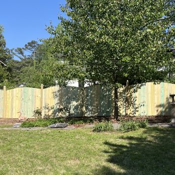 Summit Fence - Fence before staining - Fences & Gates Near Me - Acworth, Georgia