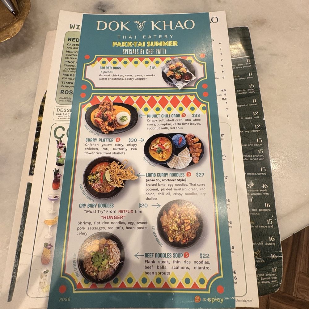 Dok Khao Thai Eatery - Thai Near Me - Columbia, Maryland