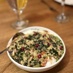 Bhalla with Crackling Spinach