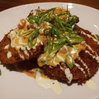 Trenasse - Best of both worlds: Fried green tomatoes with crawfish. - Wine Bars Near Me - New Orleans, Louisiana Trenasse - Best of both worlds: Fried green tomatoes with crawfish. - Wine Bars Near Me - New Orleans, Louisiana